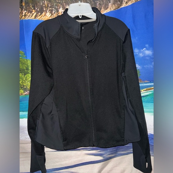 Danskin Woman’s Color-block Full Zip Thumbhole Jacket - Picture 1 of 5